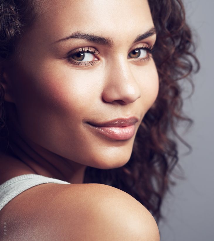 Ethnic woman with smooth skin